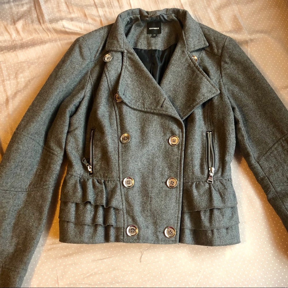 Pea coat/moto jacket
